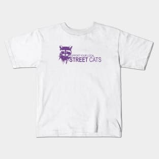 Street Cats_raccoon Kids T-Shirt